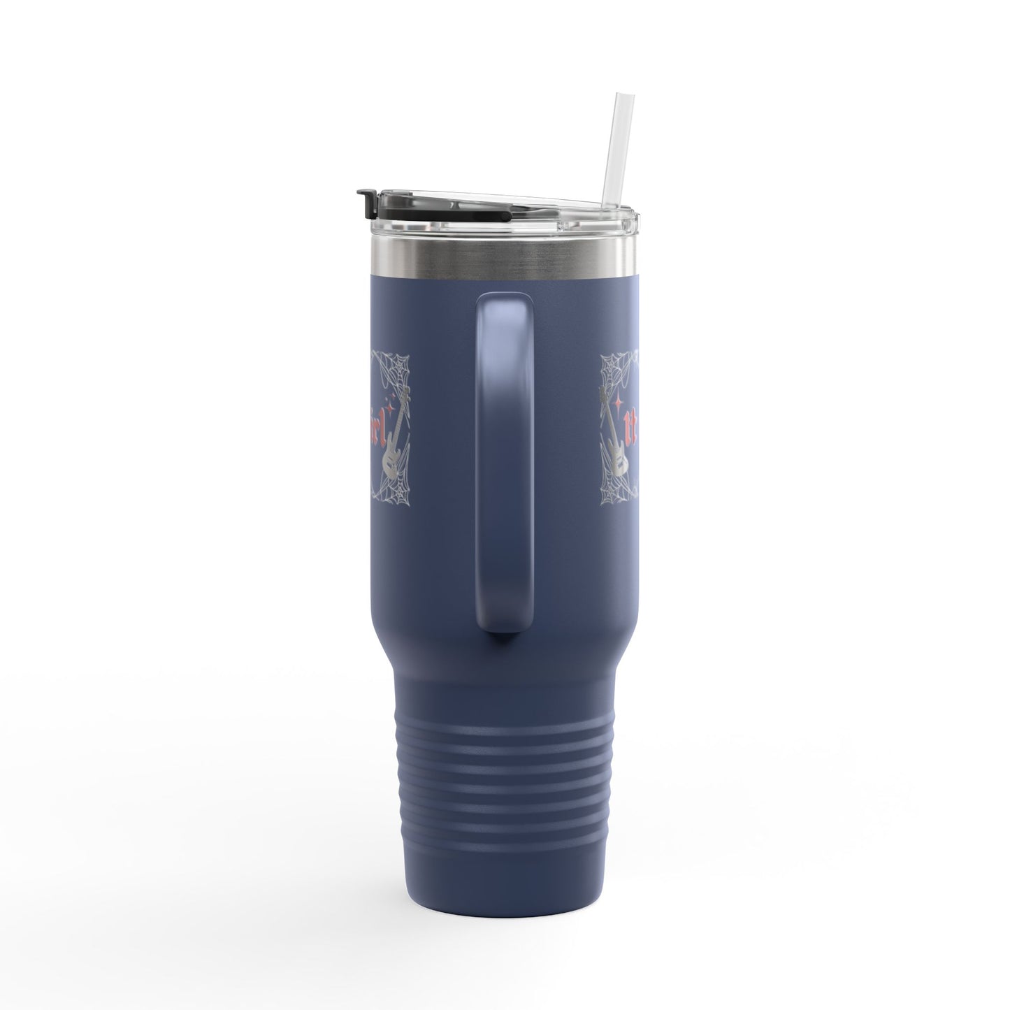 Edgy It Girl - 40oz Insulated Travel Mug - Guitar Design