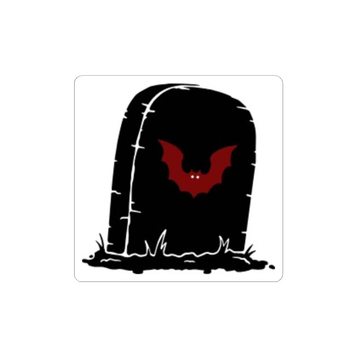 Bat Coffin - Cut Sticker - Small