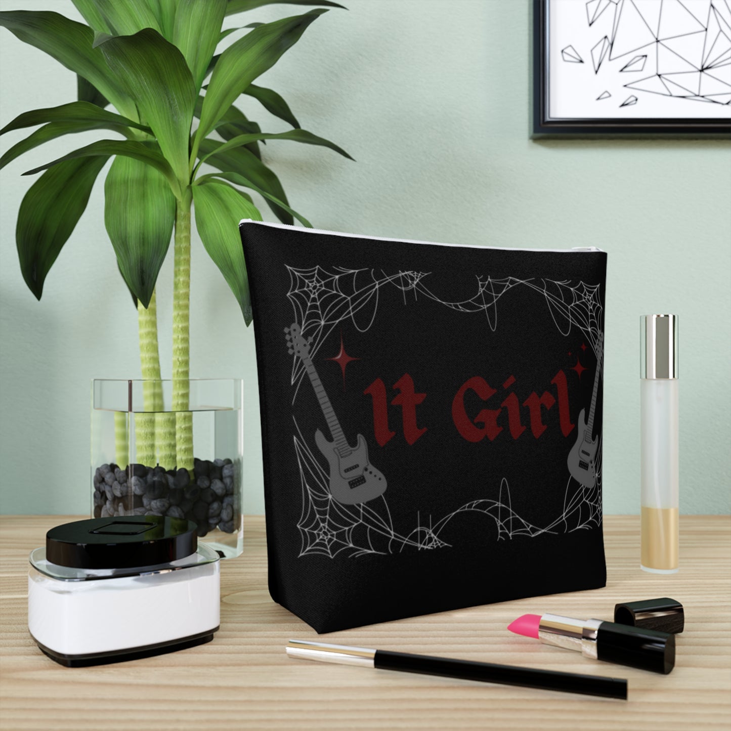 Gothic 'It Girl' - Cotton Cosmetic Bag