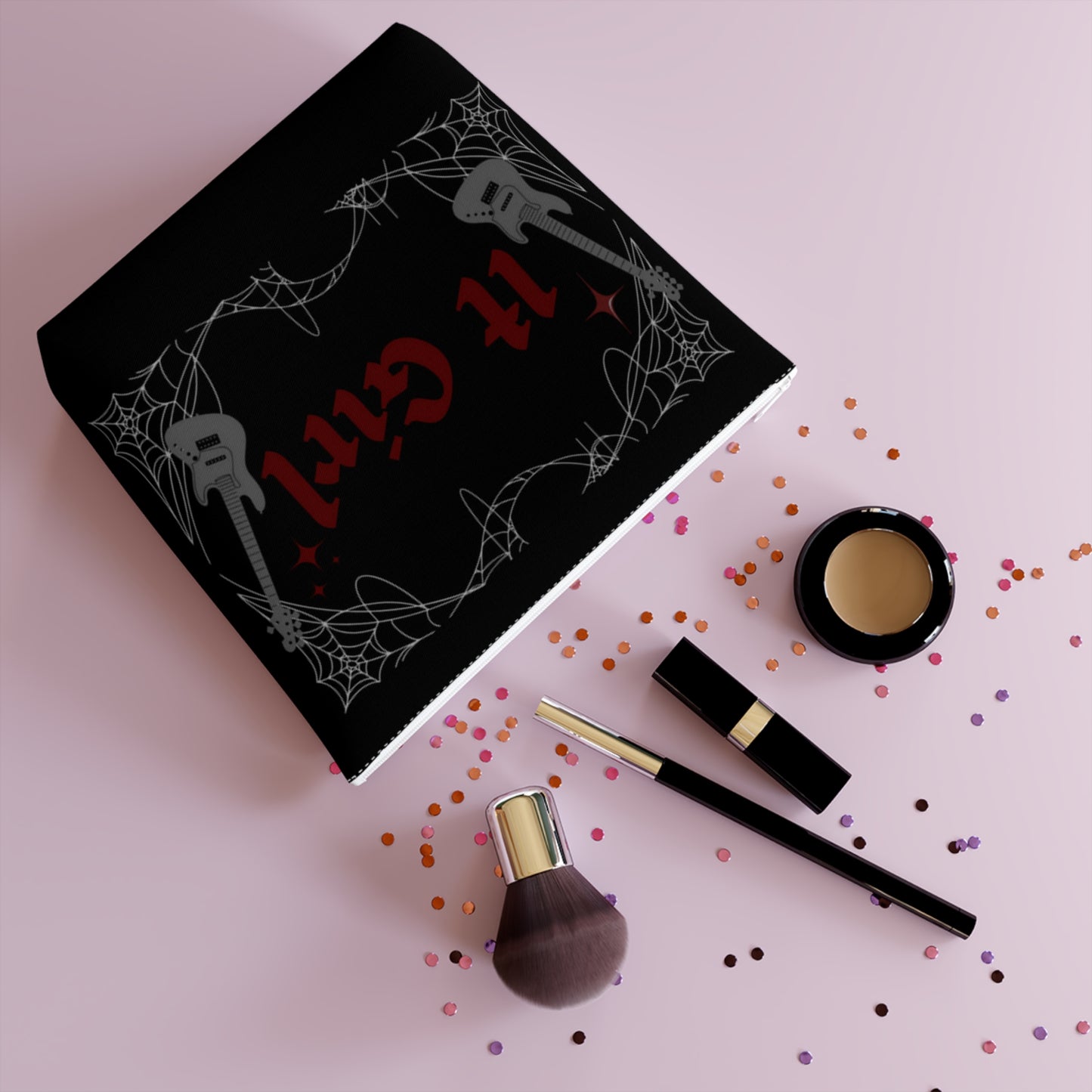 Gothic 'It Girl' - Cotton Cosmetic Bag