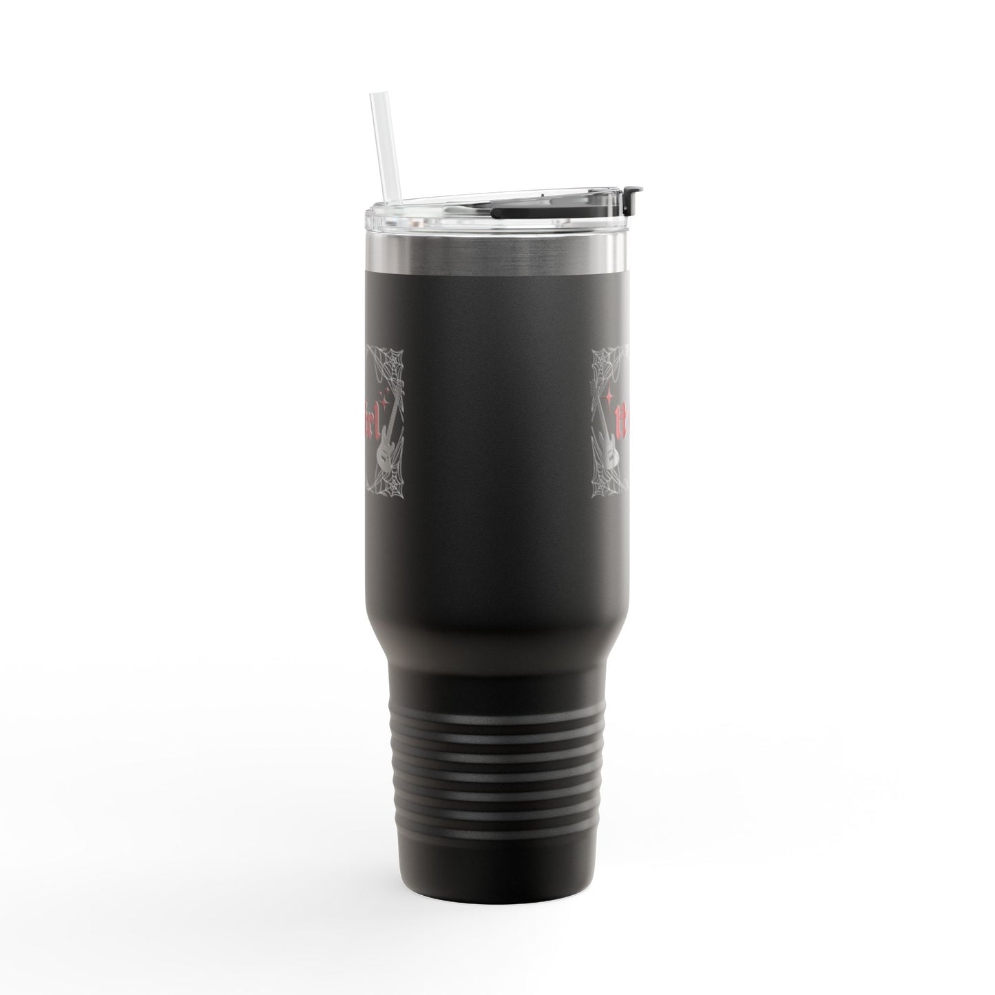 Edgy It Girl - 40oz Insulated Travel Mug - Guitar Design