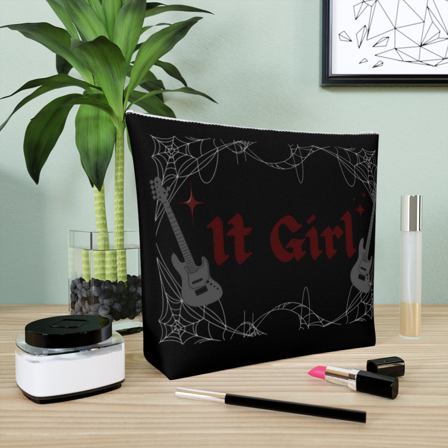 Gothic 'It Girl' - Cotton Cosmetic Bag