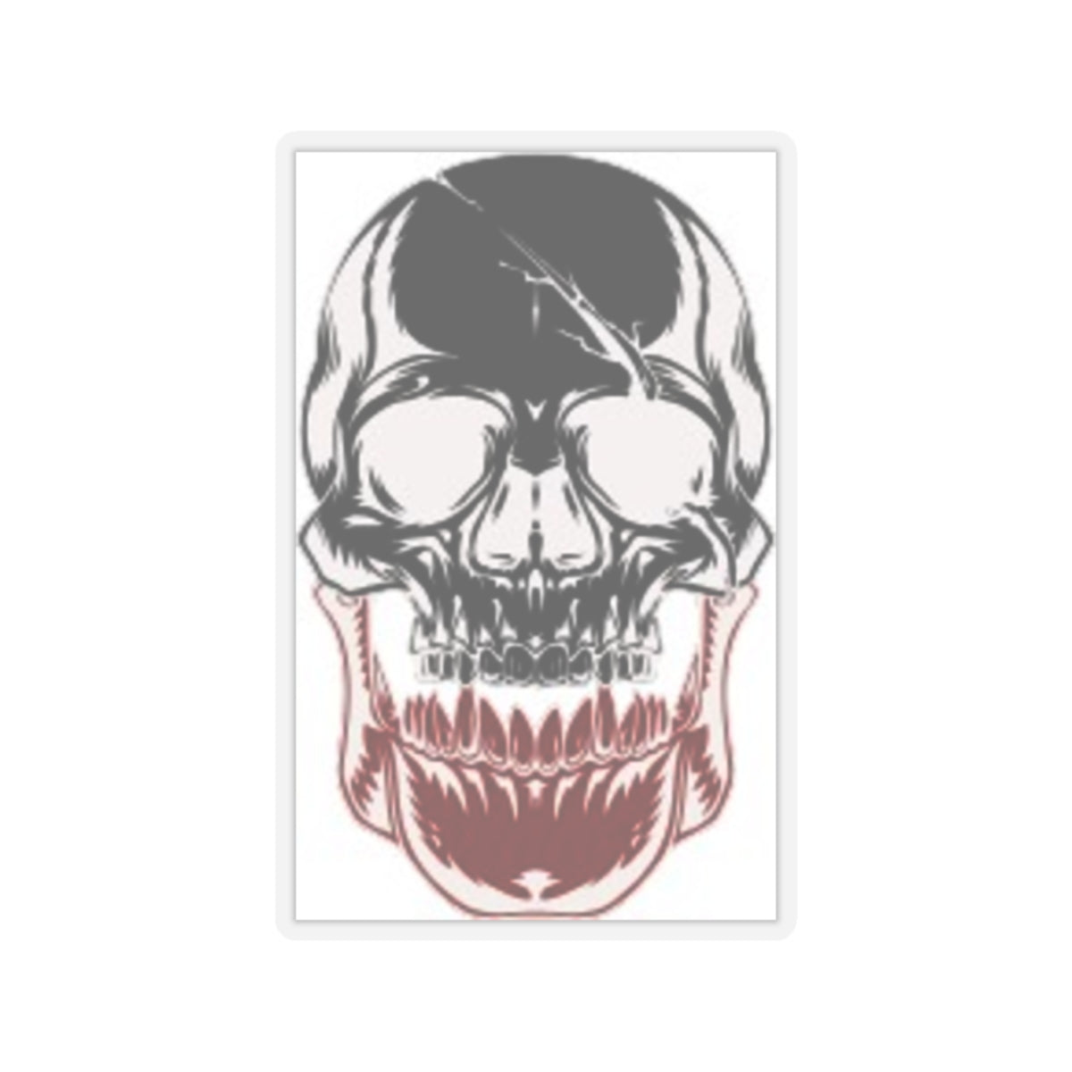 Gothic Skull -Cut Stickers