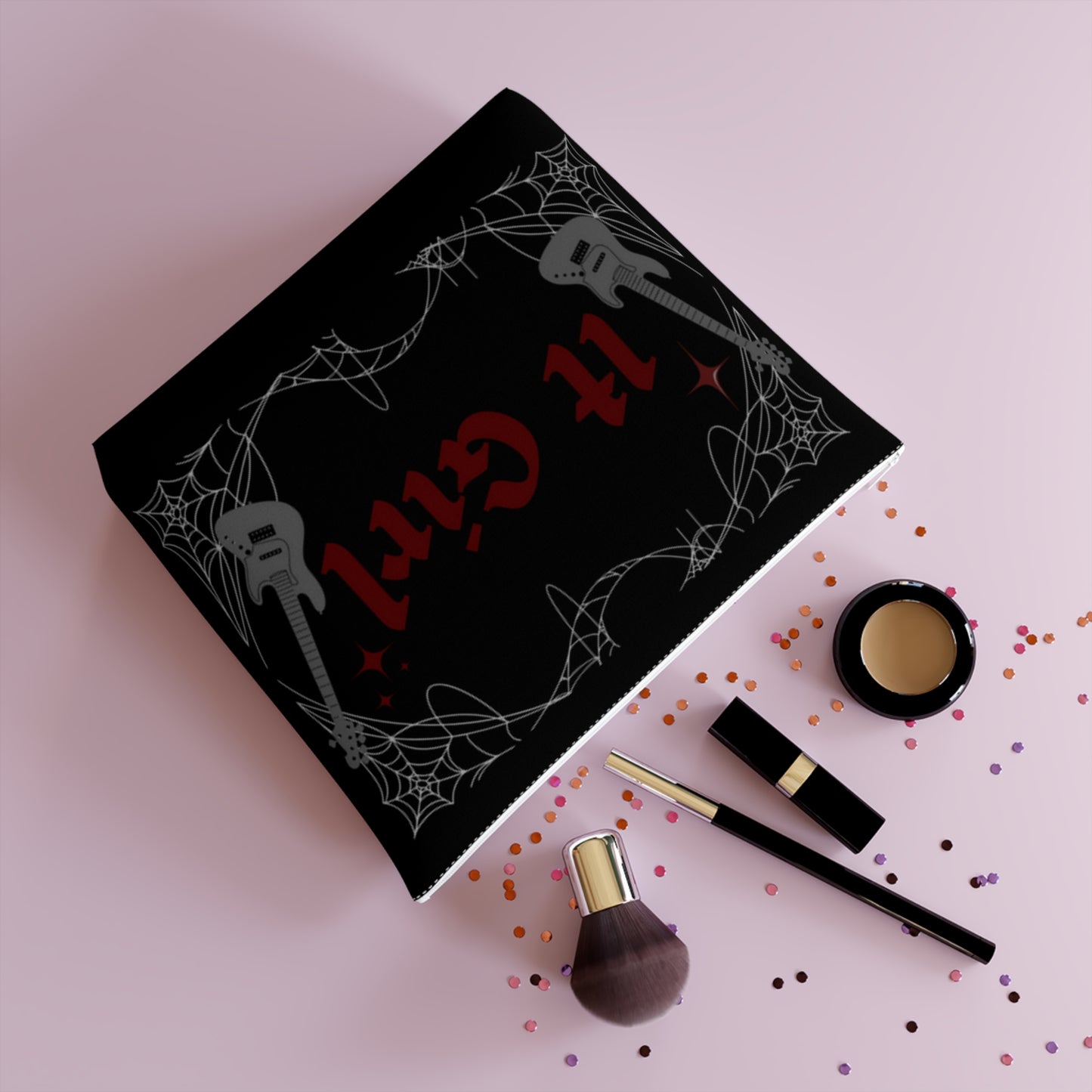 Gothic 'It Girl' - Cotton Cosmetic Bag