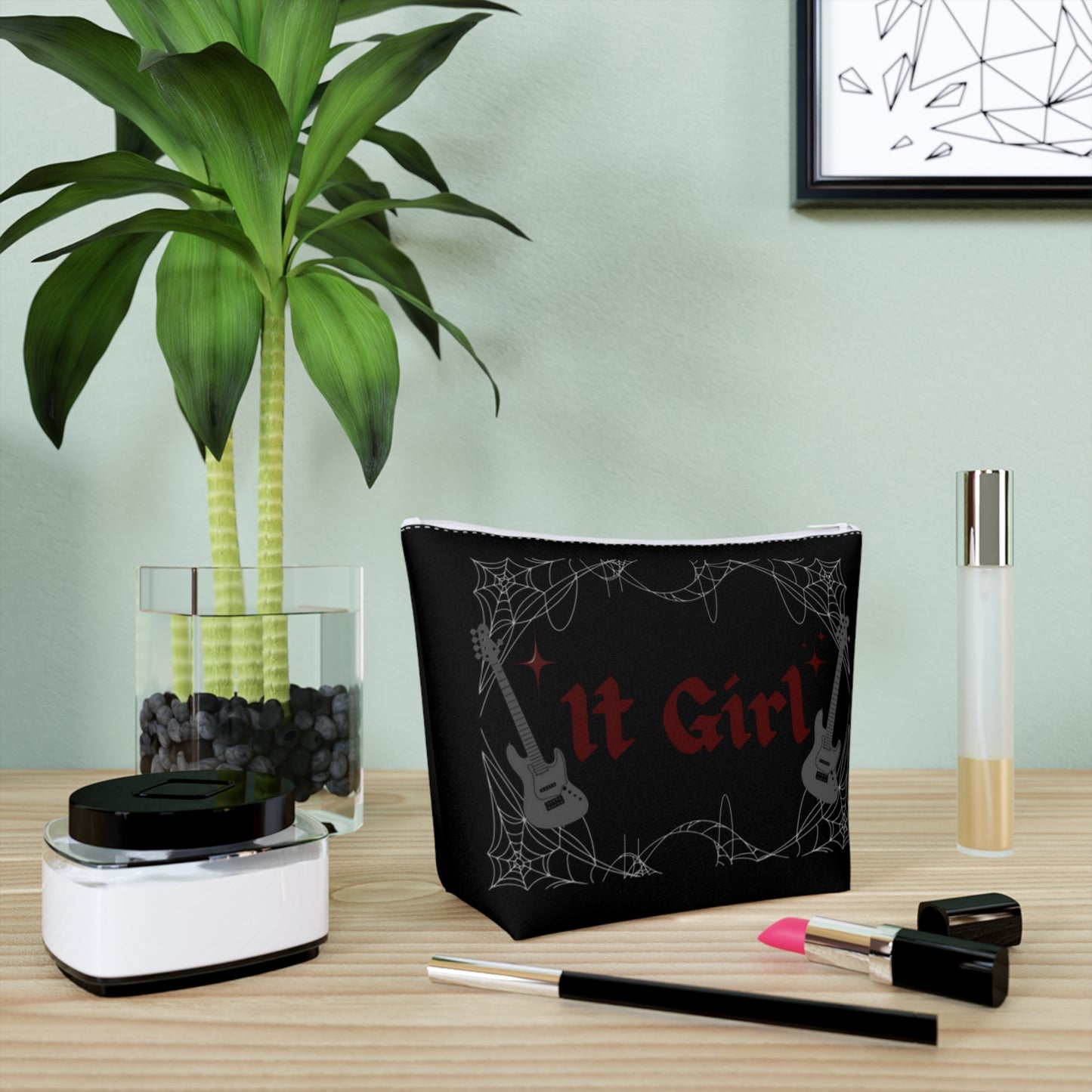 Gothic 'It Girl' - Cotton Cosmetic Bag