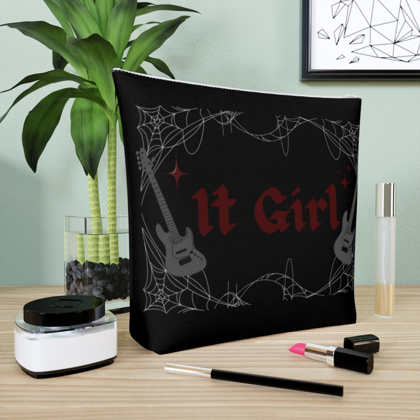 Gothic 'It Girl' - Cotton Cosmetic Bag
