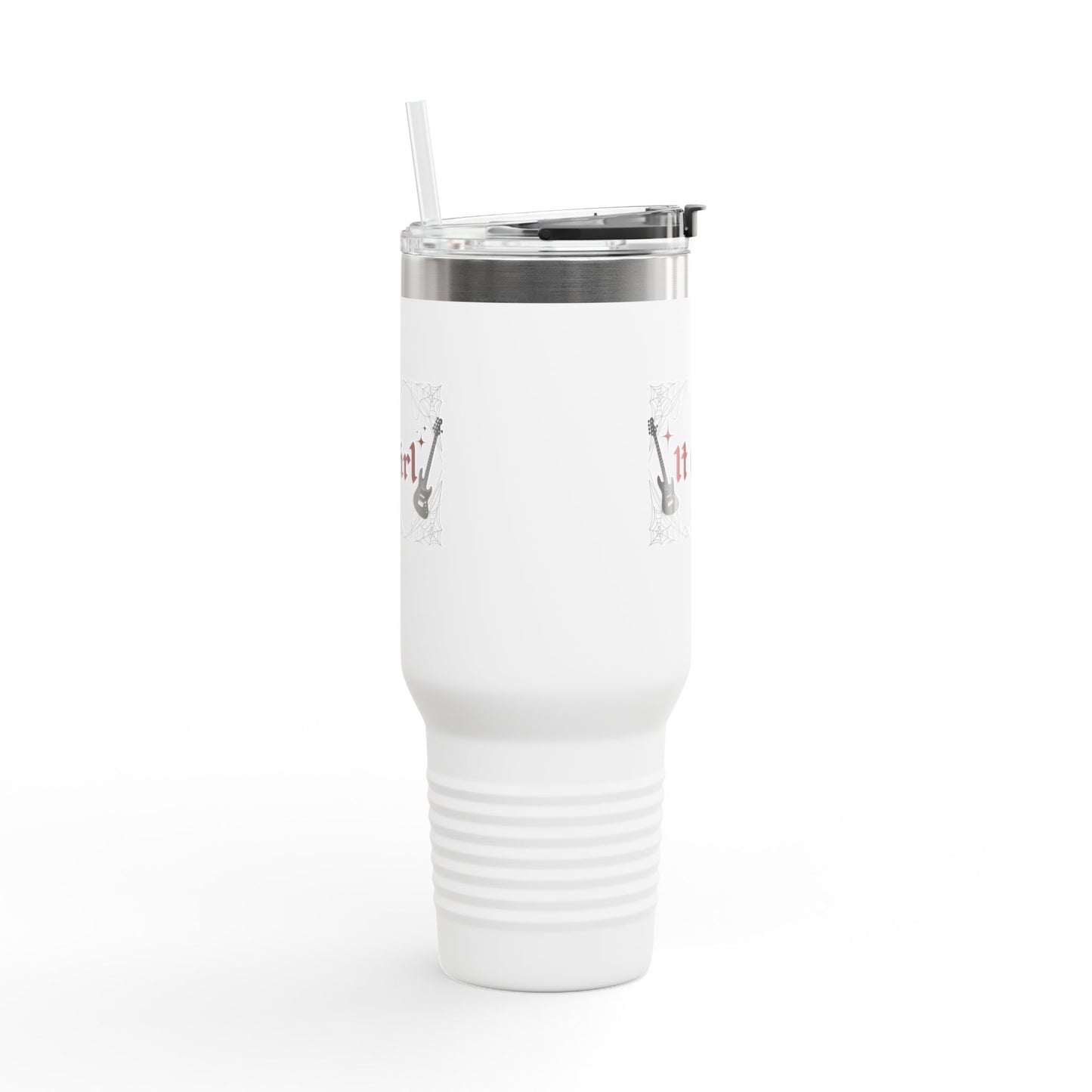 Edgy It Girl - 40oz Insulated Travel Mug - Guitar Design