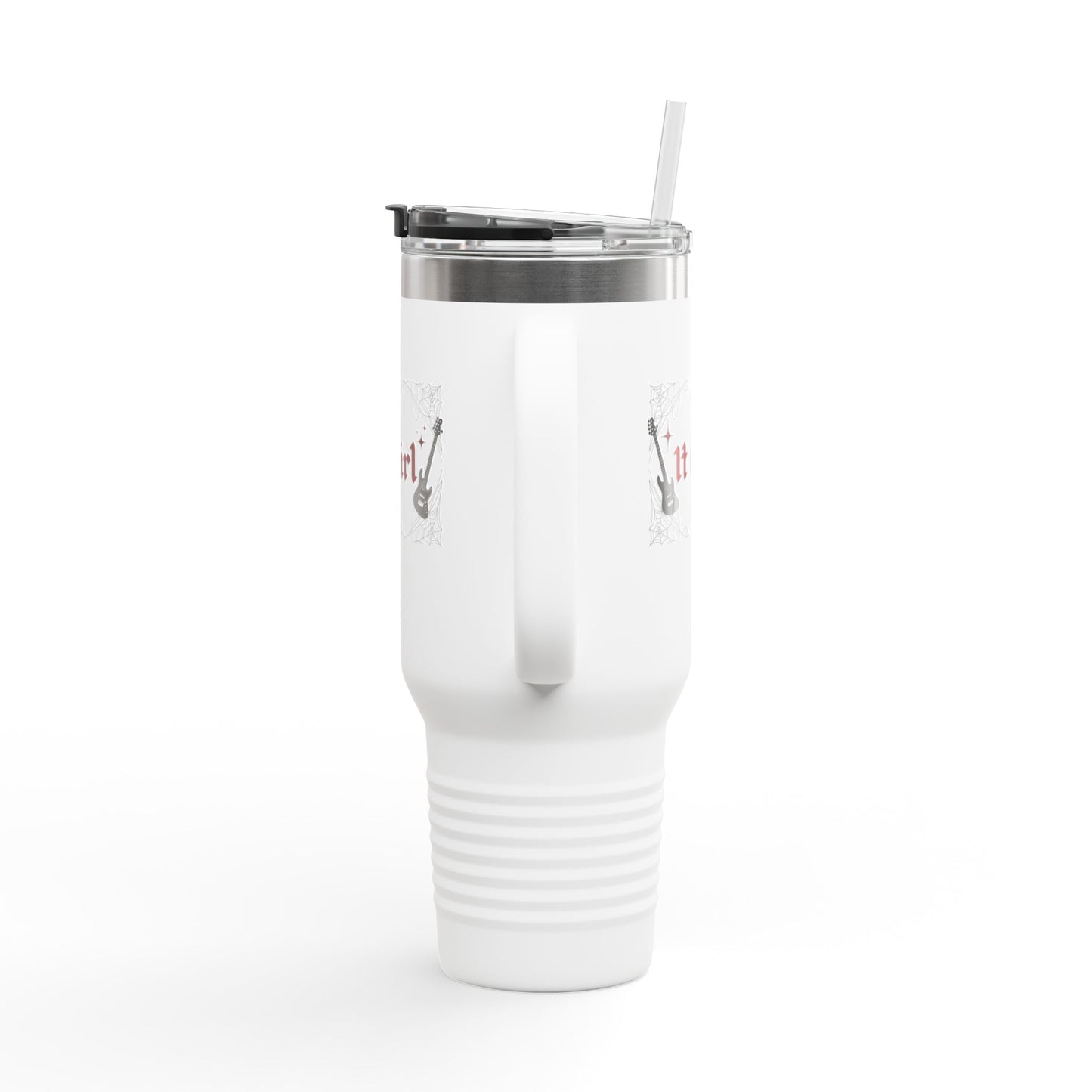 Edgy It Girl - 40oz Insulated Travel Mug - Guitar Design