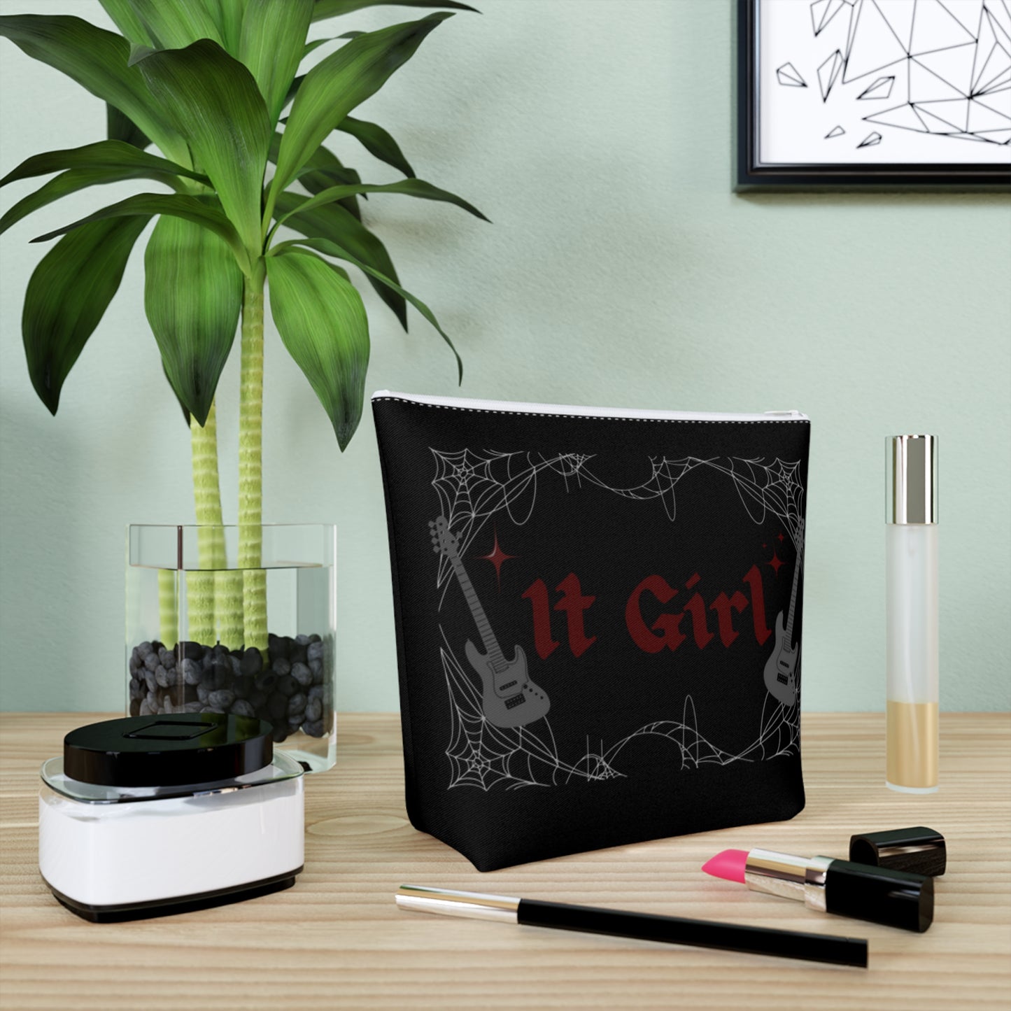 Gothic 'It Girl' - Cotton Cosmetic Bag