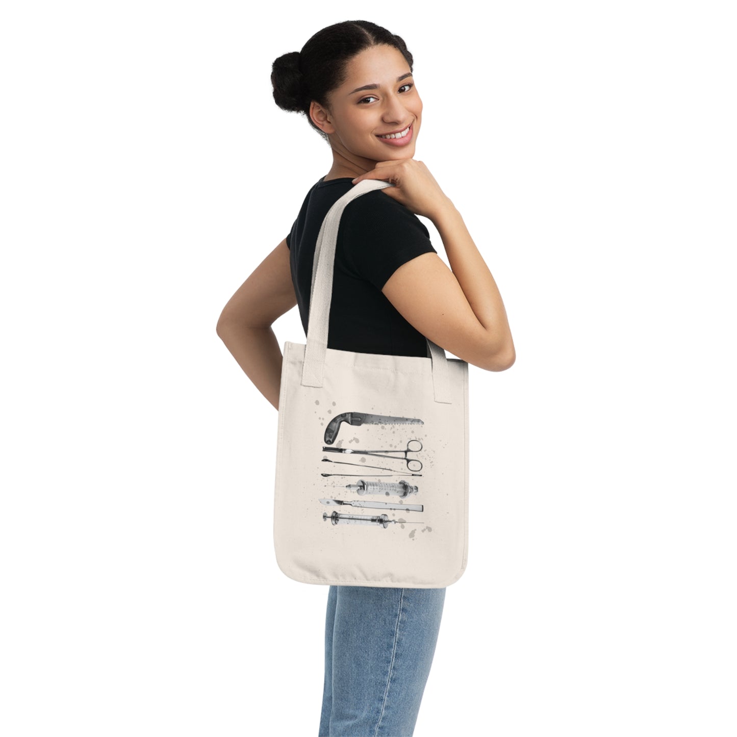 Edgy Surgical Tools - Organic Canvas Tote Bag