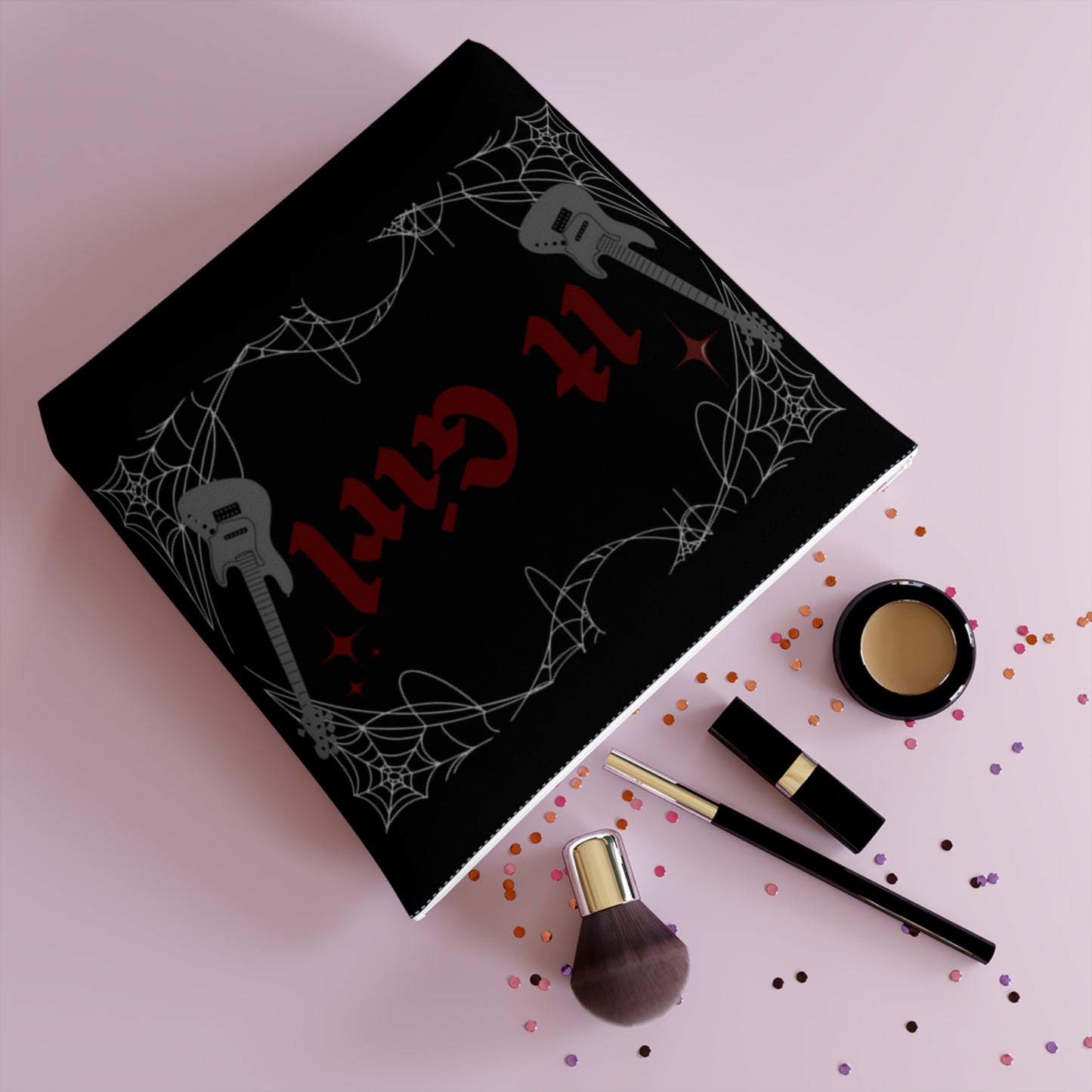 Gothic 'It Girl' - Cotton Cosmetic Bag