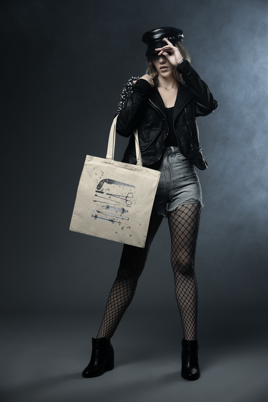 Edgy Surgical Tools - Organic Canvas Tote Bag