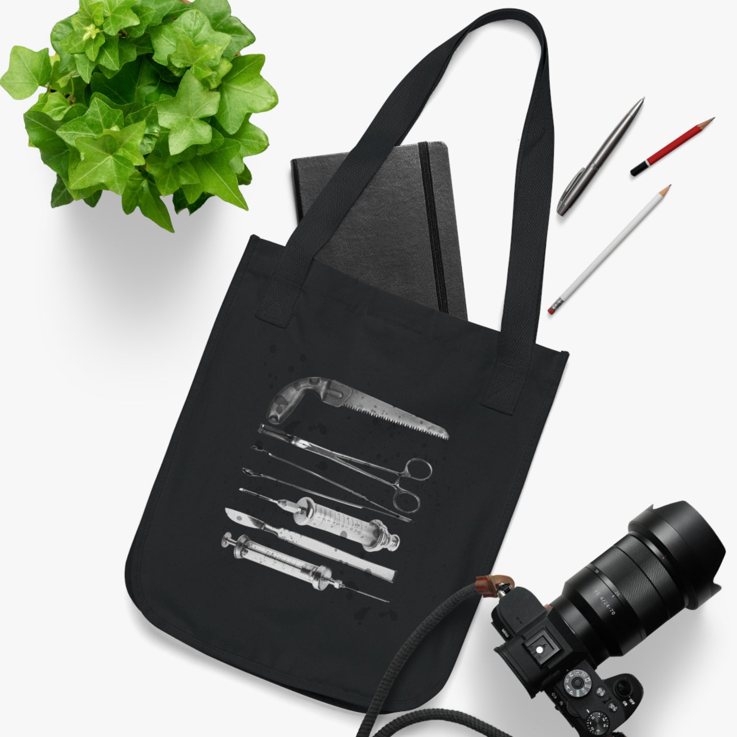 Edgy Surgical Tools - Organic Canvas Tote Bag