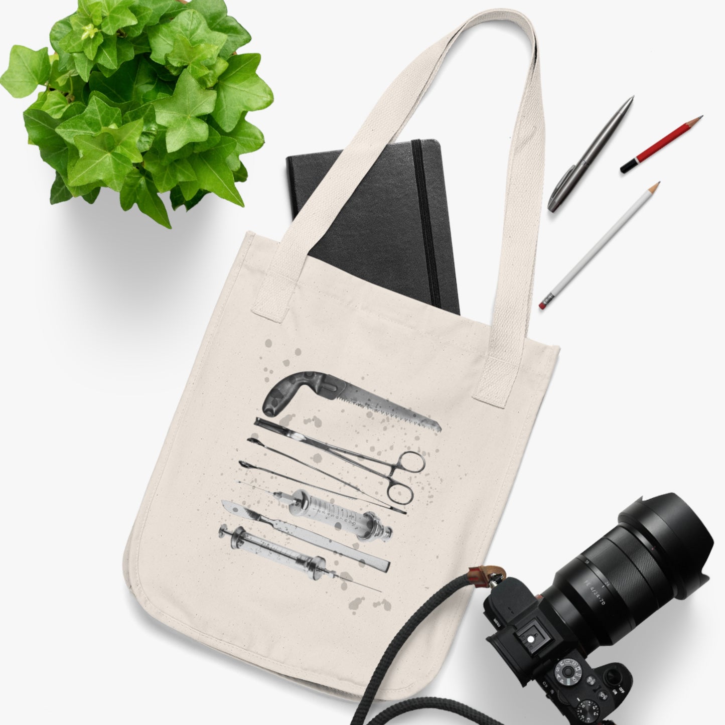 Edgy Surgical Tools - Organic Canvas Tote Bag